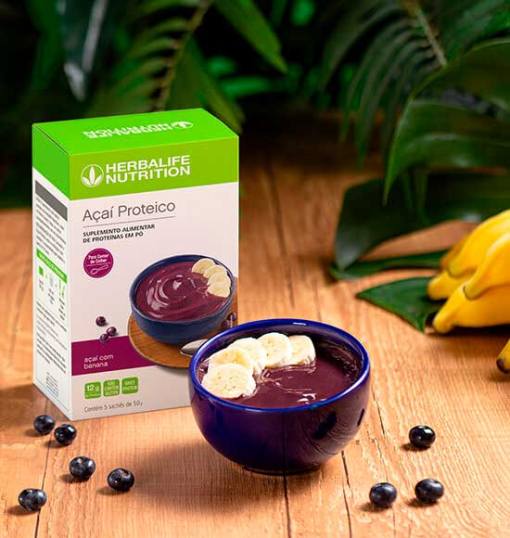 Açaí Proteico Herbalife 2 Açaí Proteico 5 Sachês