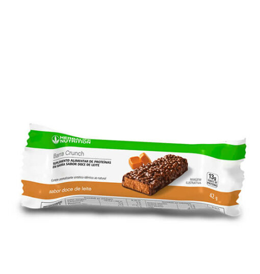 BARRA DE PROTEINA HERBALIFE DOCE DE LEITE Barra Crunch Sabor Doce de Leite