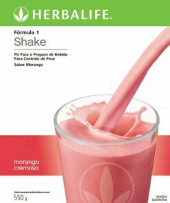 Shake Herbalife morango cremoso