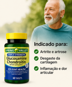 Glucosamina Condroitina Spring Valley - 60 capsulas