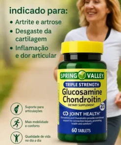 Alternative view of Glucosamina Condroitina Spring Valley - 60 capsulas - Artrite e Artrose