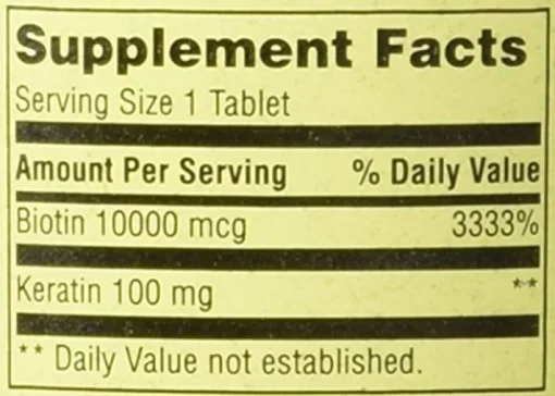 Biotina 10000mcg - 120 capsulas - Imagem 7