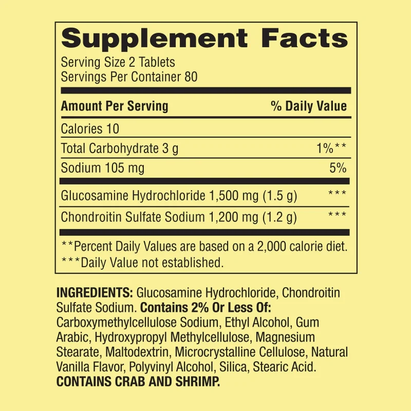 glucosamine chondroitin spring valley.1