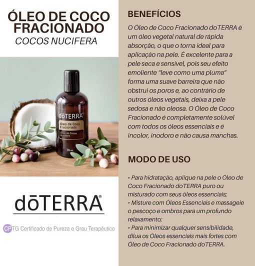 Óleo De Coco Fracionado Doterra 115 ml - Imagem 2