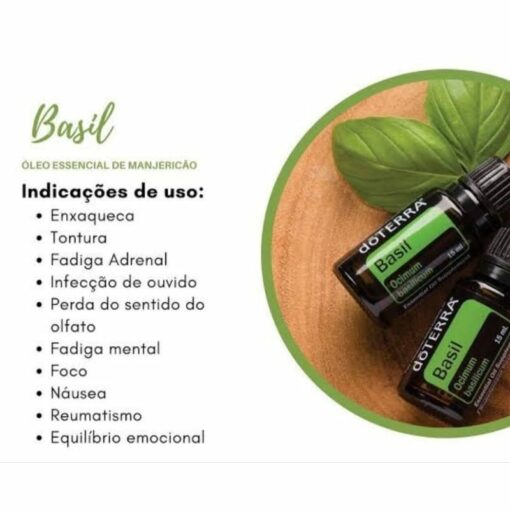 Oleo Essencial Manjericão Doterra (Basil 5ml) - Imagem 2