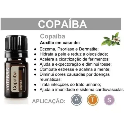 Oleo Essencial Copaiba Doterra 5ml - Imagem 2