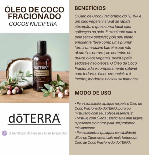 Óleo De Coco Fracionado Doterra 115 ml - Imagem 2