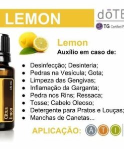Oleo Essencial Doterra Lemon (Limão Siciliano 15ml) 5 D NQ NP 732124 MLB50296370752 062022 O
