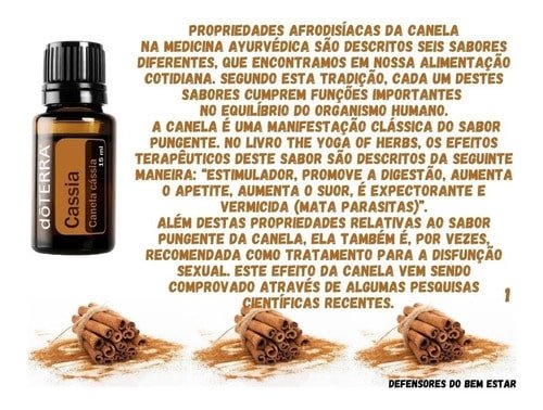 Oleo Essencial Cassia Doterra (Canela Cassia 5ml) 3 Oleo Essencial Cassia Doterra (Canela Cassia 5ml) - Imagem 3