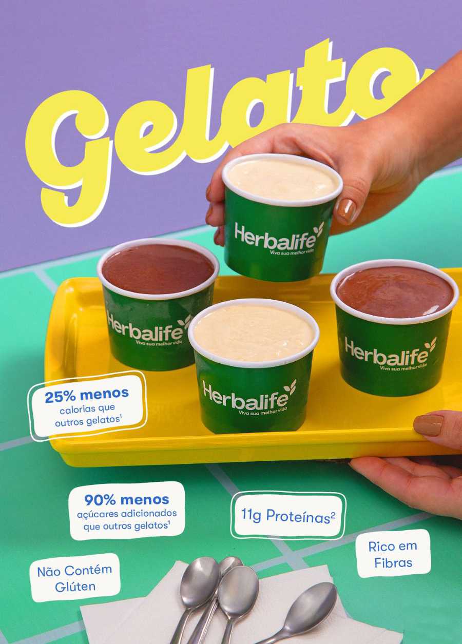 Gelato Proteico Herbalife Baunilha 3 Gelato Proteico Herbalife Baunilha - Imagem 3
