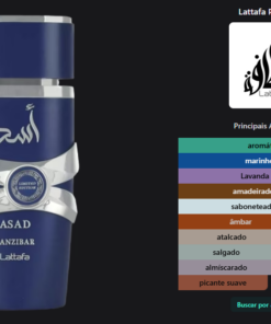 Perfume arabe lattafa asad Zanzibar Limited Edition - Original