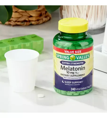 Melatonina Spring Valley 10mg - 240 capsulas - Auxilia na qualidade do sono 2 Melatonina Spring Valley 10mg - 240 capsulas - Auxilia na qualidade do sono - Imagem 2